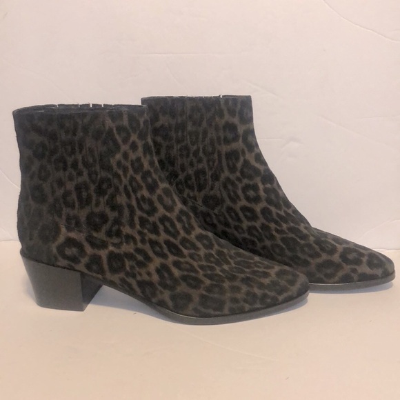 Rag & Bone Women’s Rover Black Cheetah Print Ankle Boots - Picture 3 of 6